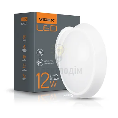 LED світильник IP65 овальний VIDEX 12W 5000K білий сенсорний VL-BHO-125PW-S — купити в Електродім