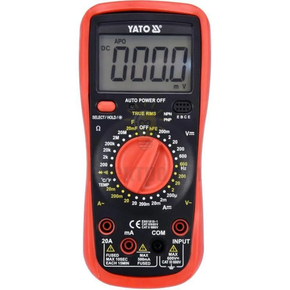 Yato Цифровий багатофункціональний вимірник TRUE RMS YT-73083 