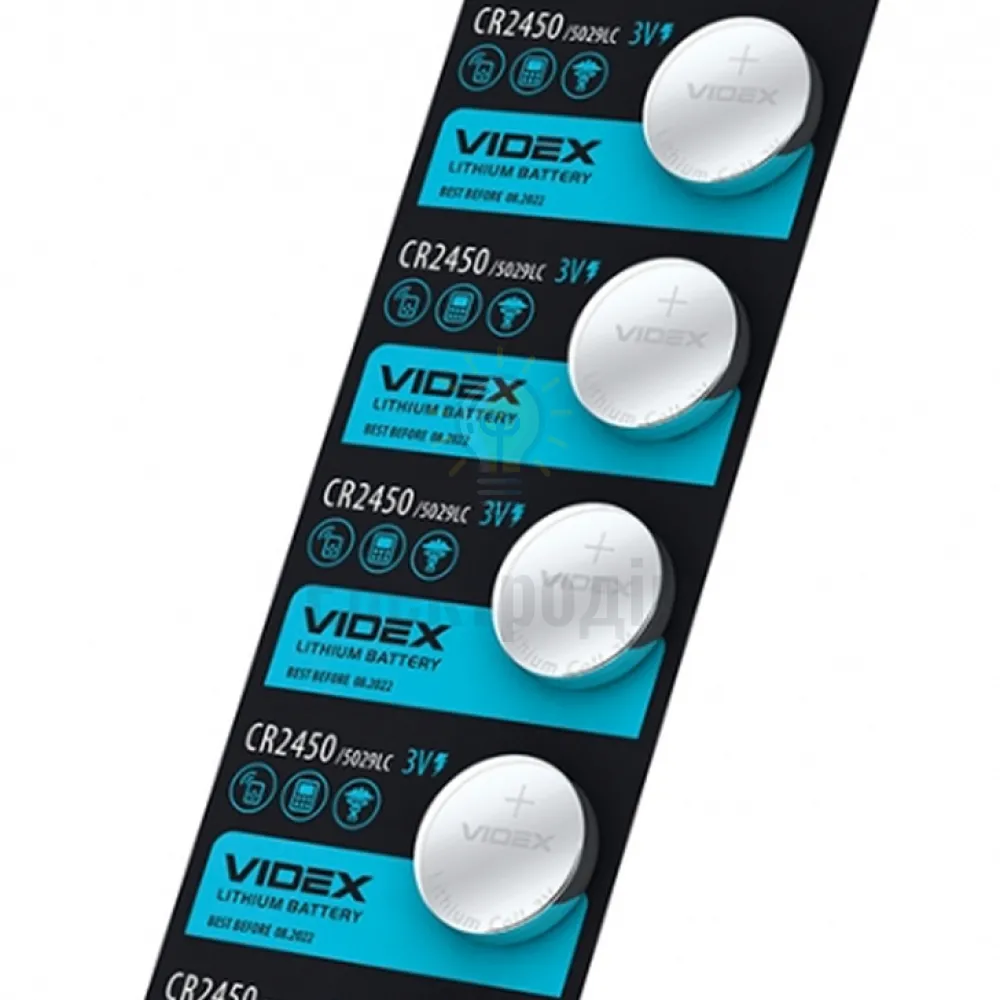Батарейка Videx CR2450 (1шт.) 2450 