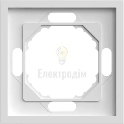 EF101-W рамка 1-місна універсальна білий Soft 80728 — купити в Електродім