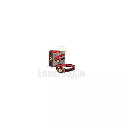 Ліхтарик LED налобний 100Lm 6500К 3*AAA червоний/чорний TLF-H02 TLF-H02 — купити в Електродім