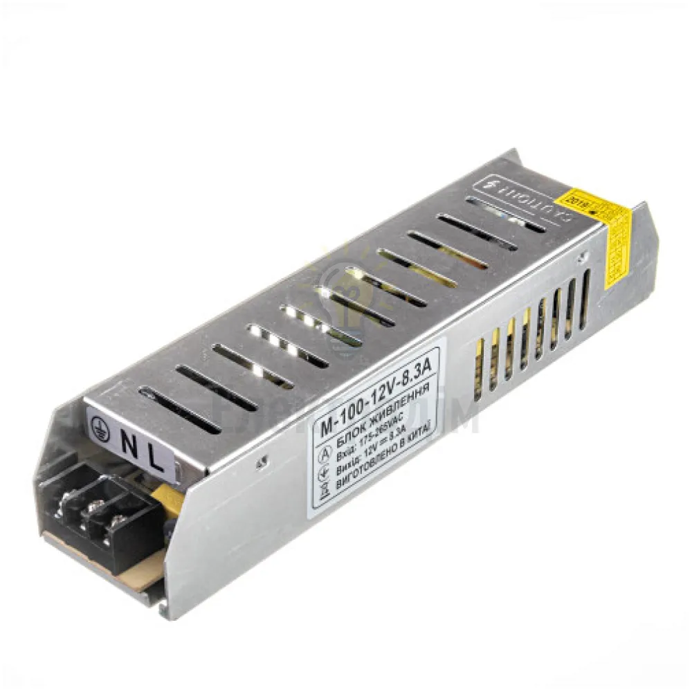 Блок  живлення 12В M 8,3А - 100W серія M IP20 1018125 