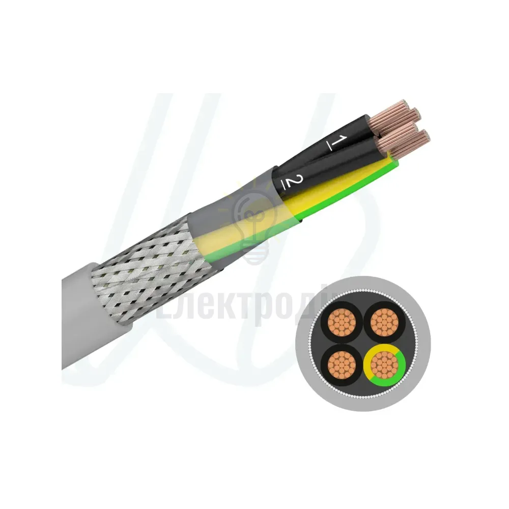 Кабель YSLCY-JZ 07X2.5 сірий 9791 