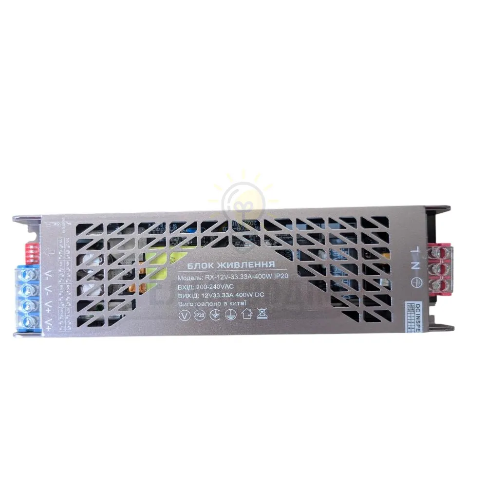 Блок  живлення RX 24V - 16,65А - 400W IP20 БЕЗ КУЛЛЕРА switch DIMM 30-100% 98189  - фото 3