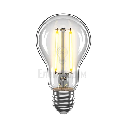 LED лампа VELMAX V-Filament-A60, 2W, E27, 2500K, 200Lm 21-40-05 — купити в Електродім