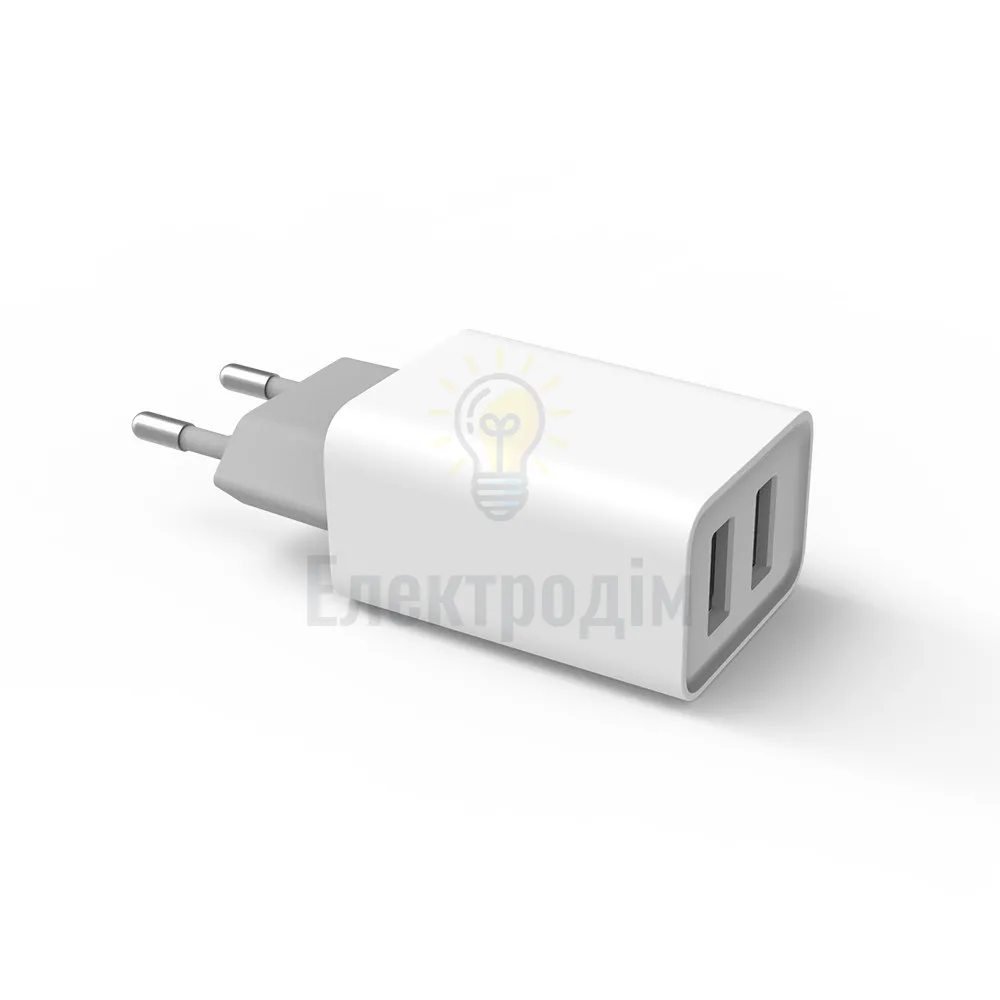 Зарядний пристрій мережевий 2USB 2,1А 10W білий ColorWay CW-CHS015-WT CW-CHS015-WT  - фото 3