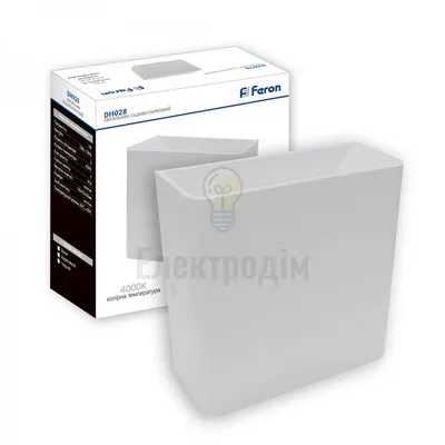 DH028 3W 4000К 230V 100Lm IP54 білий 120*120*50 11886 — купити в Електродім