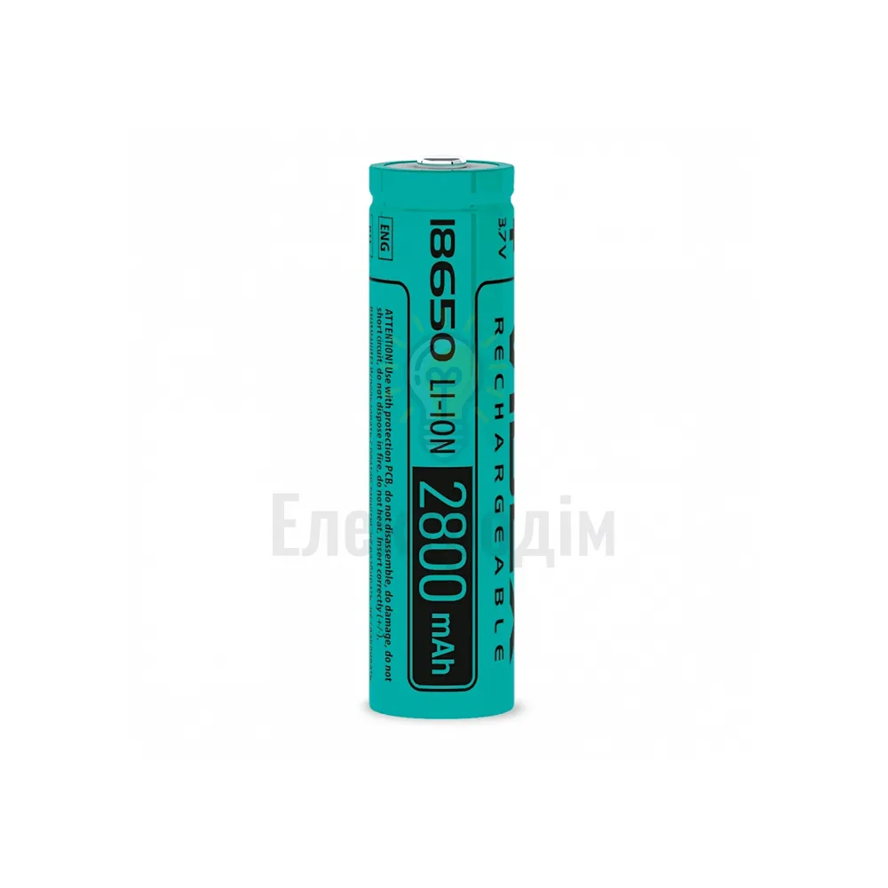 Акумулятор Videx літій-іонний 18650(без захисту) 2800mAh bulk1шт 18650/2800/1B 
