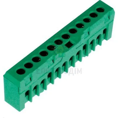 Клемник ESC-QBLOK7202 (зелений, 10/16 мм2, 12 підключ.) 3903207 Словенія — купити в Електродім