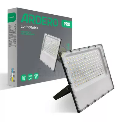 LL-3100ARD 100W 12000Lm 6500K (250*215*30мм) сірий IP65 80028 — купити в Електродім