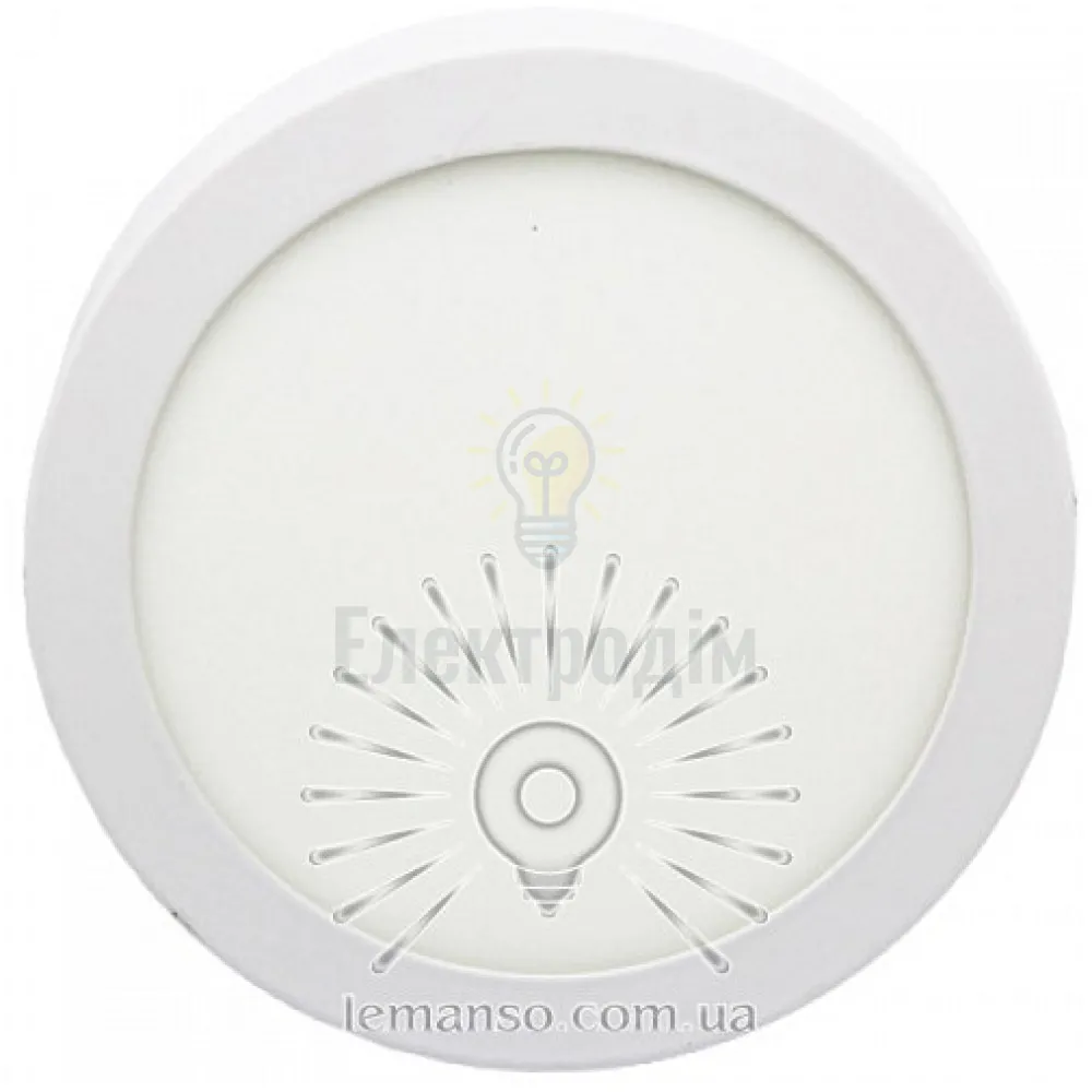 Накладна коло LED панель Lemanso 12W 900LM 6400K 85-265V Обрій LM1050 