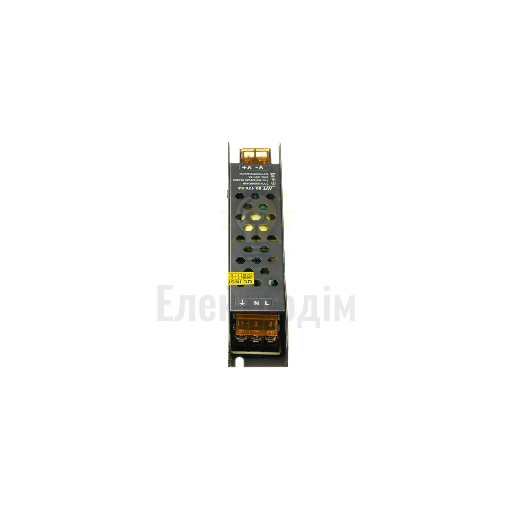 Блок  живлення 12В AVT 12V IP20 5А - 60W 1019865  - фото 2