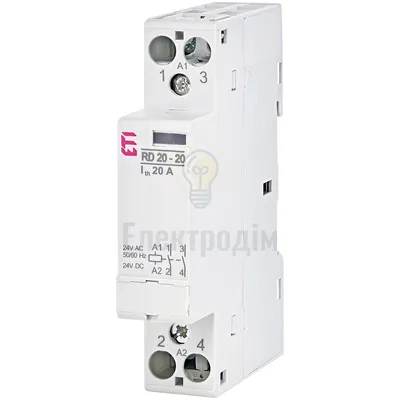 Контактор модульний RD 20-20 24V AC/DC 2464005 — купити в Електродім