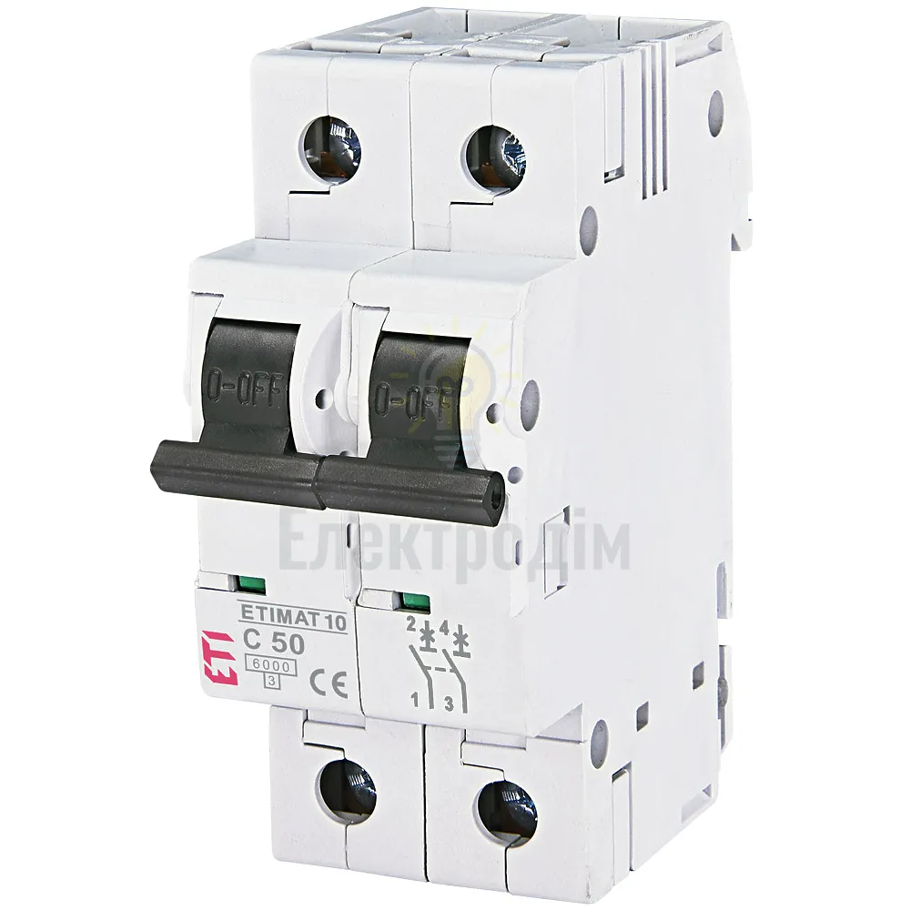 Авт. вимикач ETIMAT 10  2p C 50А (6 kA) 2133721 