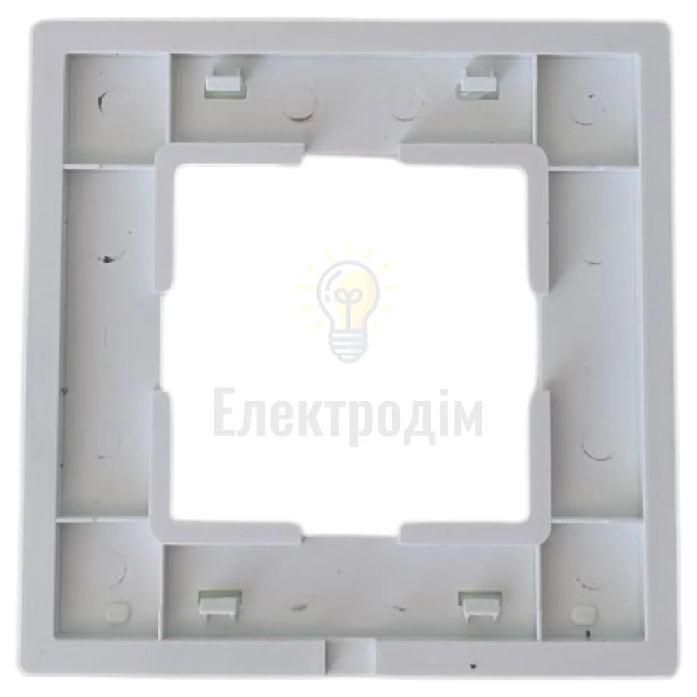 Рамка скляна горизонтальна одинарна apple white (білий) 0021  - фото 3